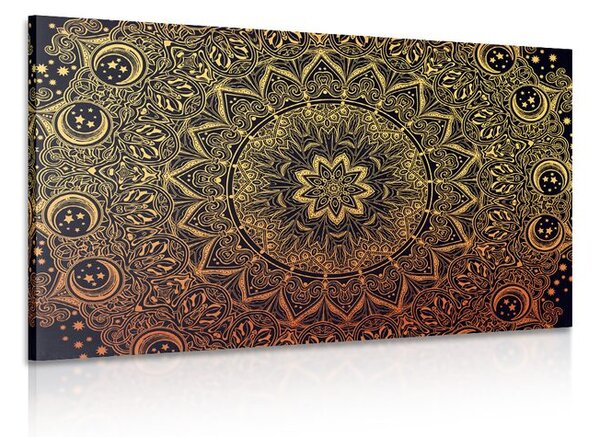 Tablou Mandala de aur orientală