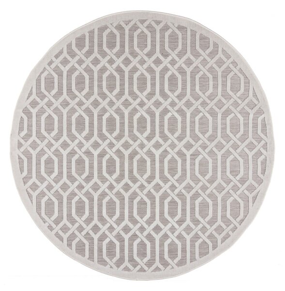 Covor de exterior bej rotund ø 160 cm Mondo - Flair Rugs
