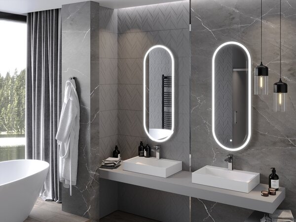 Mexen Bono, oglinda baie LED cu iluminare din spate 45 x 120 cm, 6000K, anti-aburire, 9816-045-120-611-00