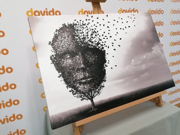 Tablou fața abstractă sub forma unui copac