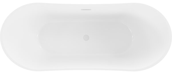 Mexen Celia, cadă de sine stătătoare 170 x 75 cm, alb-negru, preaplin alb, 52331707575-20