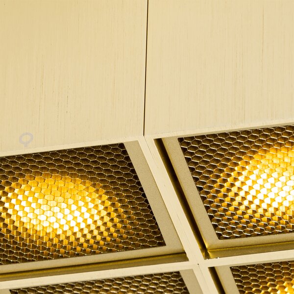 Spot de design auriu cu 4 lumini - Qubo Honey