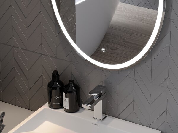 Mexen Elz, oglinda baie LED cu iluminare din spate 50 x 70 cm, 6000K, anti-aburire, 9802-050-070-611-00