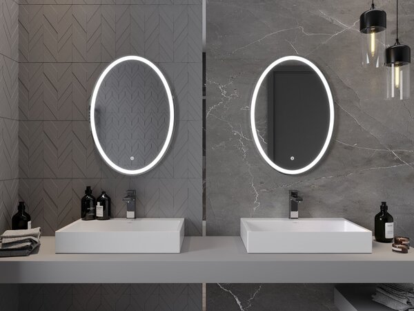 Mexen Elz, oglinda baie LED cu iluminare din spate 50 x 70 cm, 6000K, anti-aburire, 9802-050-070-611-00