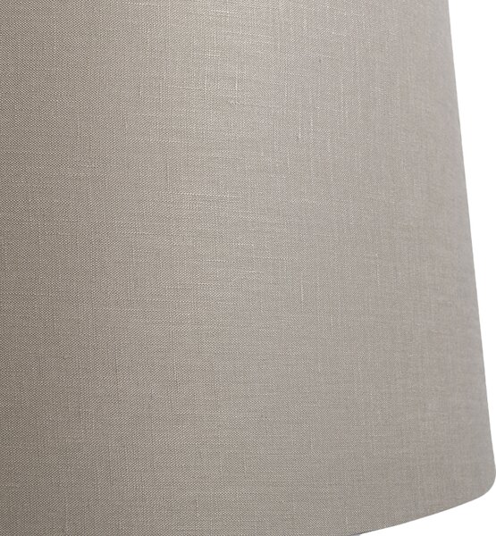 Abajur din in culoarea Taupe 45 cm