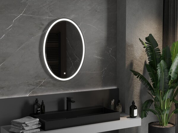 Mexen Elz, oglinda baie LED cu iluminare din spate 60 x 80 cm, 6000K, anti-aburire, 9802-060-080-611-00