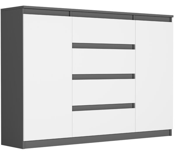 Comoda spațioasă R-140-S4 - diferite variante de culori antracit