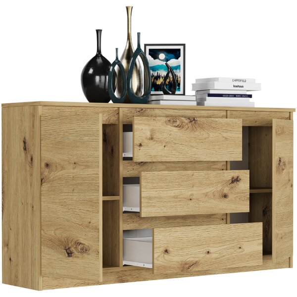 Comoda spațioasă R-140-S3 - diferite variante de culoare Alb