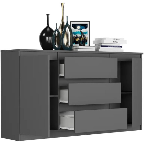 Comoda spațioasă R-140-S3 - diferite variante de culoare Alb