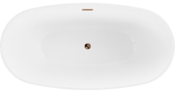 Mexen Eris, cadă de sine stătătoare 155 x 80 cm, alb-negru, preaplin auriu roz, 53441558075-60