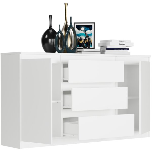 Comoda spațioasă R-140-S3 - diferite variante de culoare Alb