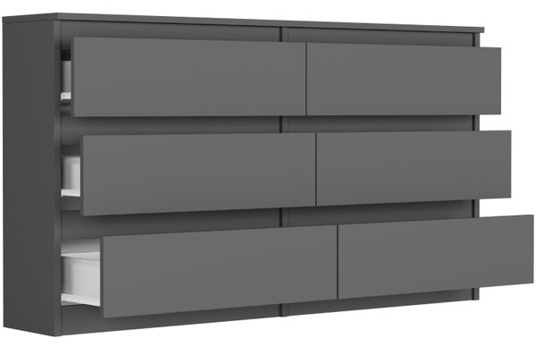 Comoda modernă R-140 - diferite variante de culori antracit mix artisan