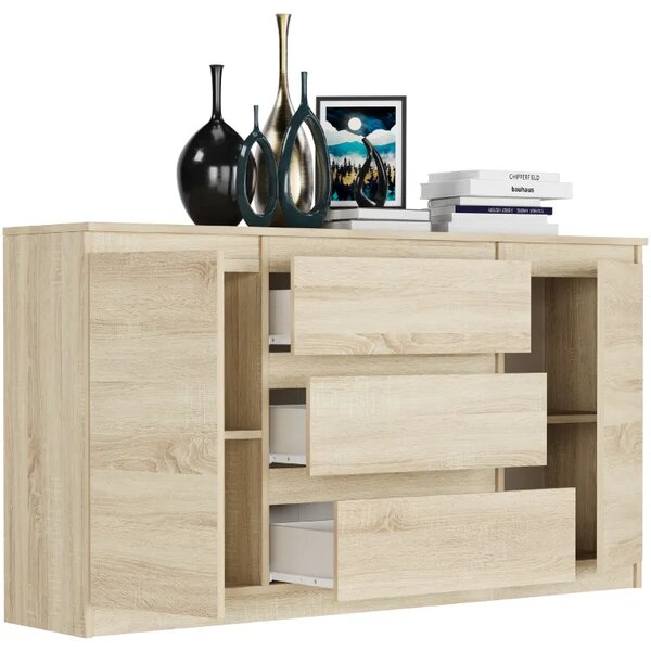 Comoda spațioasă R-140-S3 - diferite variante de culoare Alb