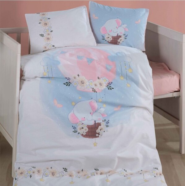 Lenjerie de pat pentru copii -model Bambi bumbac ranforce, 4 piese