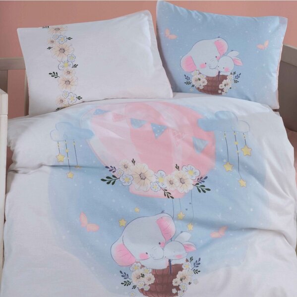 Lenjerie de pat pentru copii -model Bambi bumbac ranforce, 4 piese