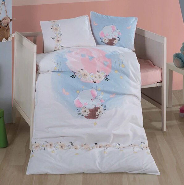 Lenjerie de pat pentru copii -model Bambi bumbac ranforce, 4 piese