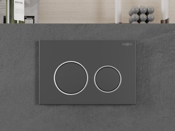 Mexen Fenix ​​​​XS 07, buton de spălare pentru modulul Mexen XS, grafit-crom, 600766