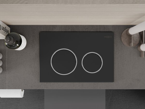 Mexen Fenix ​​​​XS 07, buton de spălare pentru modulul Mexen XS, grafit-crom, 600766