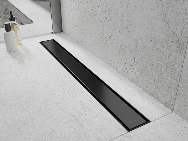 Mexen Flat ABS, scurgere de duș 2 în 1 60 cm, negru mat, 1769060