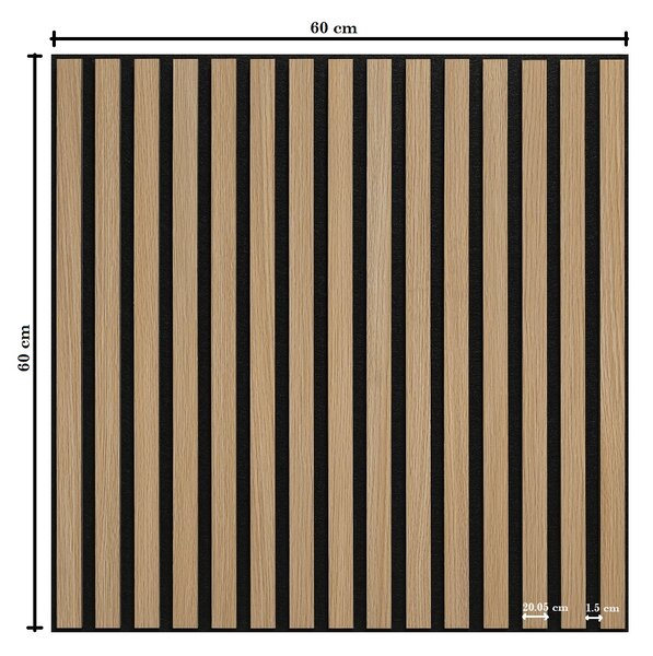 Panou acustic Nero 60х60 cm