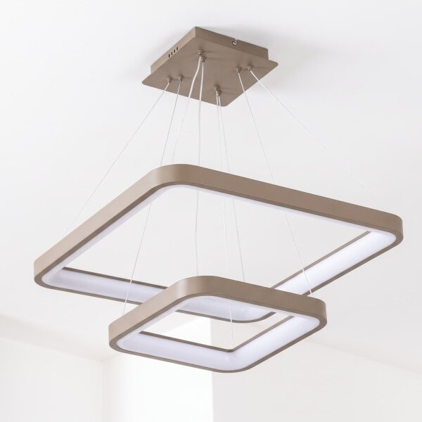 BRILAGI - lustra LED reglabilă pe cablu FALCON SLIM LED/78W/230V bej + telecomandă