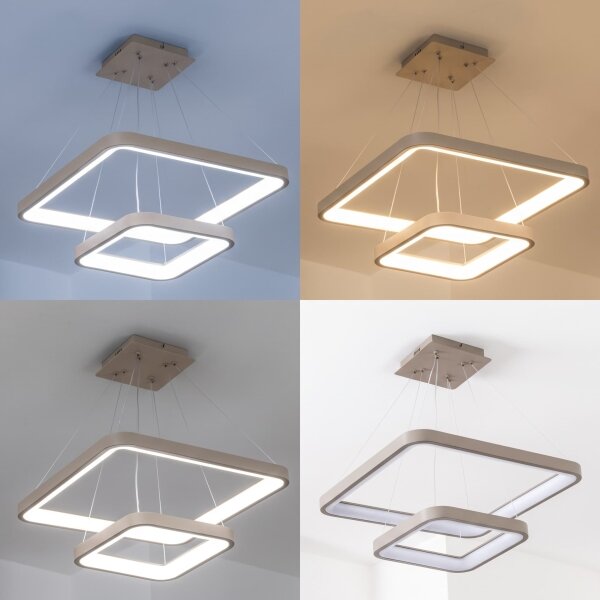 BRILAGI - lustra LED reglabilă pe cablu FALCON SLIM LED/78W/230V bej + telecomandă