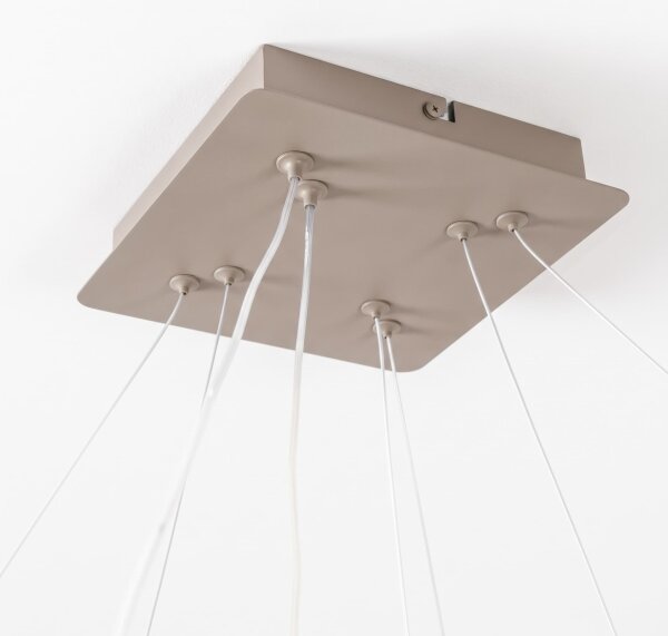 BRILAGI - lustra LED reglabilă pe cablu FALCON SLIM LED/78W/230V bej + telecomandă