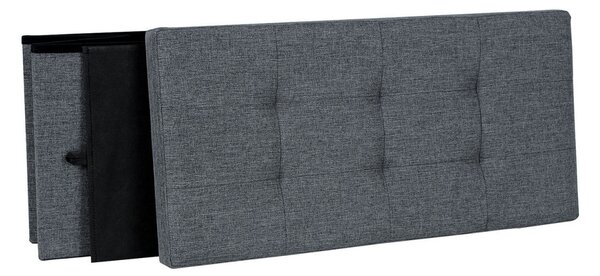 Banca hol tip Cufar Model Aliana, Gri, 76x38x38 cm