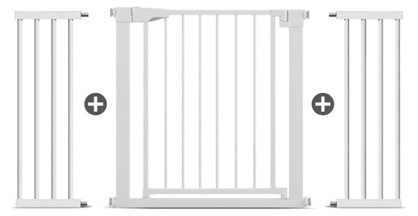 Poartă de Siguranță ECO 90° pentru Copii și Animale 76 x 132-138 cm, ALB