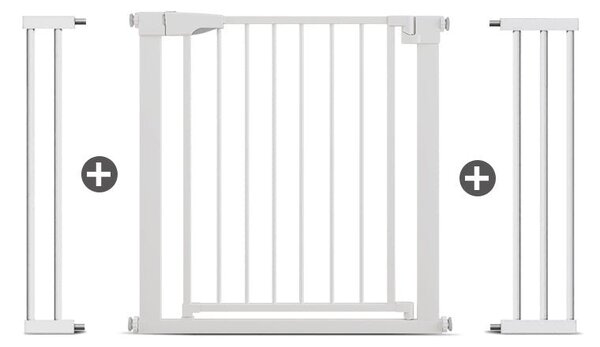 Poartă de Siguranță ECO 90° pentru Copii și Animale 76 x 111-117 cm, ALB