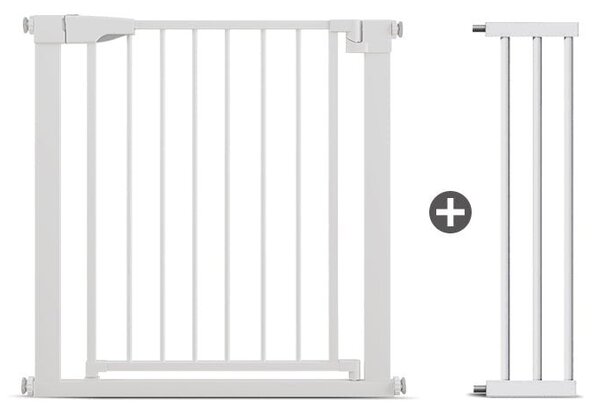 Poartă de Siguranță ECO 90° pentru Copii și Animale 76 x 97-103 cm, ALB