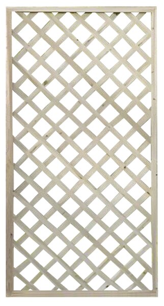 KONDELA Ecran cu grilaj, natural, lemn, 90x120 cm, KALIFE TYP 2