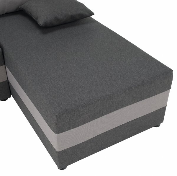 KONDELA Set de canapea universal, gri/gri deschis, PAGI COLţ UNI