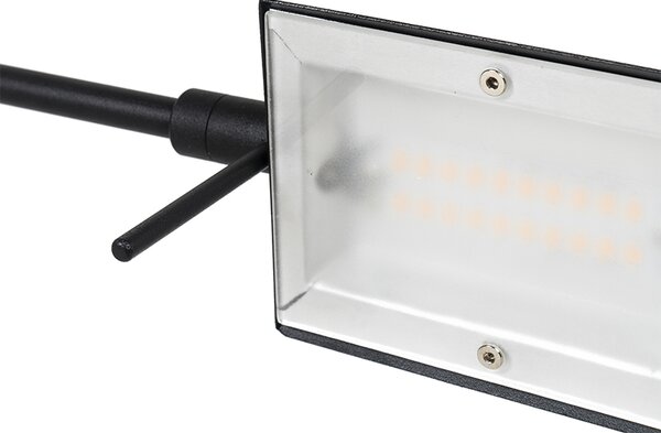 Lampa de podea de design neagră incluzând LED cu dimmer tactil - Notia