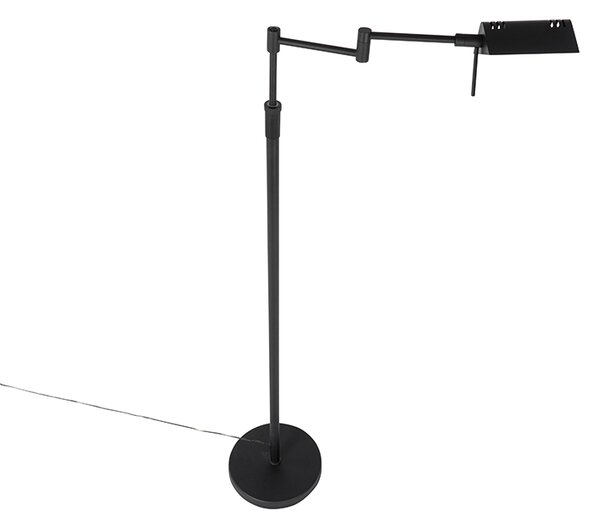 Lampa de podea de design neagră incluzând LED cu dimmer tactil - Notia