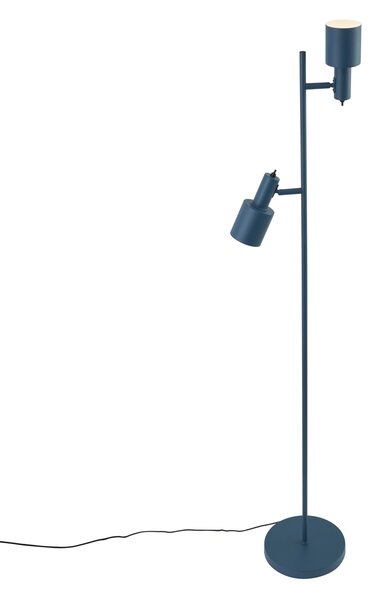 Lampă de podea modernă albastră cu 2 lumini - Stijn