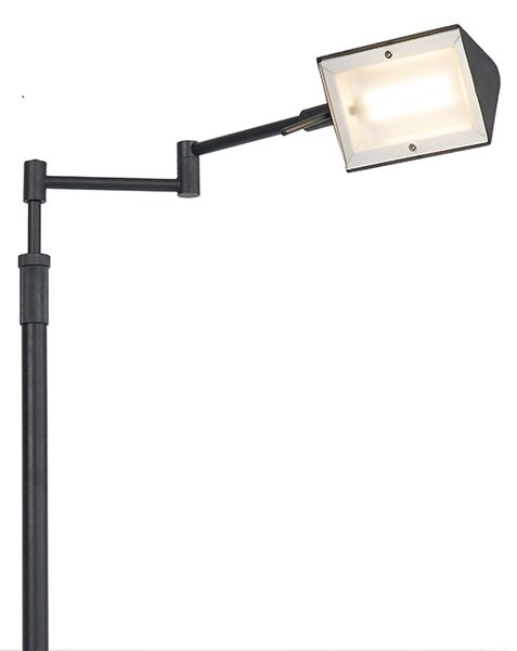 Lampa de podea de design neagră incluzând LED cu dimmer tactil - Notia