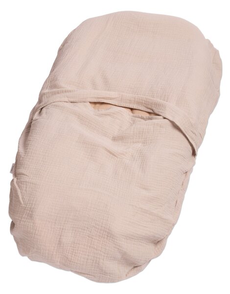 Husa din muselina dubla pentru babynest Kidizi natur, bumbac 100%