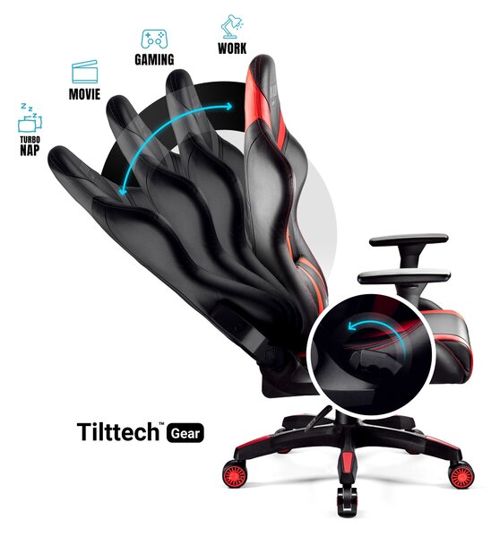 Scaun gaming Diablo X-Horn 2.0 Normal Size: negru-roșu