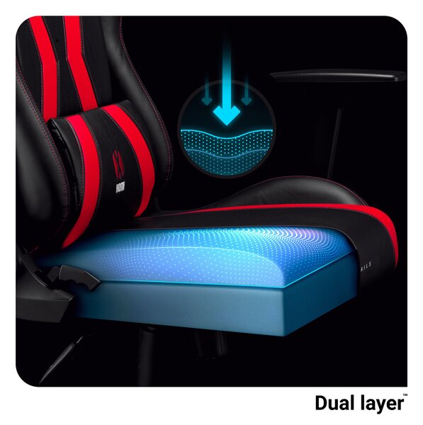 Scaun gaming Diablo X-Horn 2.0 Normal Size: negru-roșu