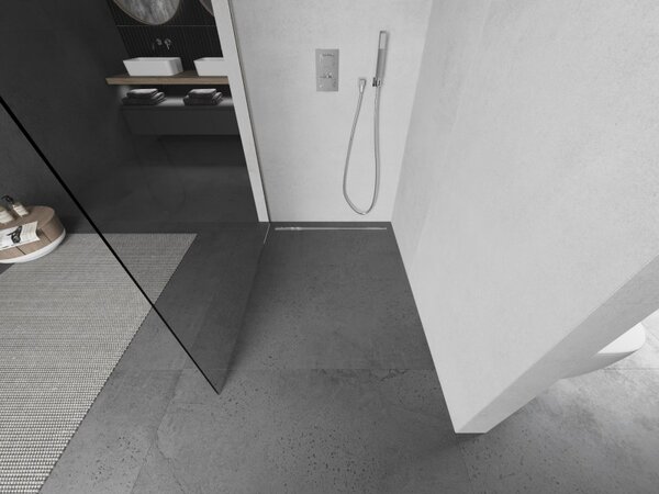 Mexen Kioto, paravane de dus tip Walk-In 60 x 200 cm, sticla transparenta 8 mm, otel, 800-060-101-97-00