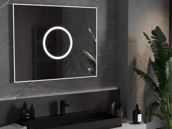Mexen Koga, oglinda baie LED cu iluminare din spate 100 x 80 cm, 6000K, anti-aburire, 9821-100-080-611-00