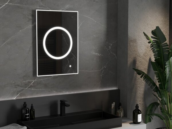 Mexen Koga, oglinda baie LED cu iluminare din spate 50 x 70 cm, 6000K, anti-aburire, 9821-050-070-611-00