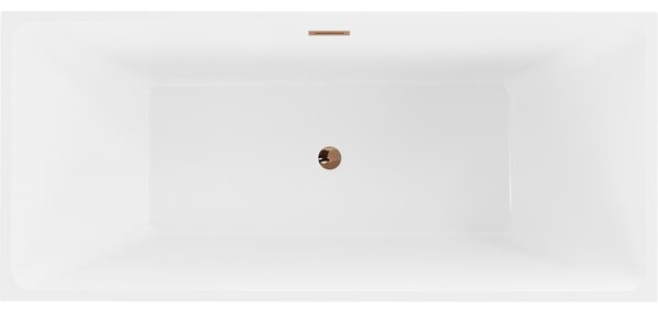 Mexen Lita, cadă de sine stătătoare 170 x 75 cm, alb-negru, preaplin auriu roz, 52121707575-60