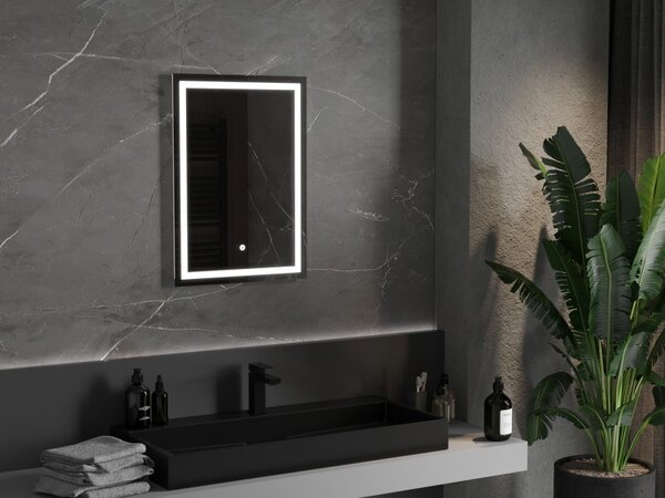 Mexen Miko, oglinda baie LED cu iluminare din spate 50 x 70 cm, 6000K, anti-aburire, 9819-050-070-611-00