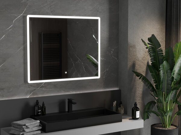 Mexen Navia, oglinda baie LED cu iluminare din spate 100 x 80 cm, 6000K, anti-aburire, 9803-100-080-611-00