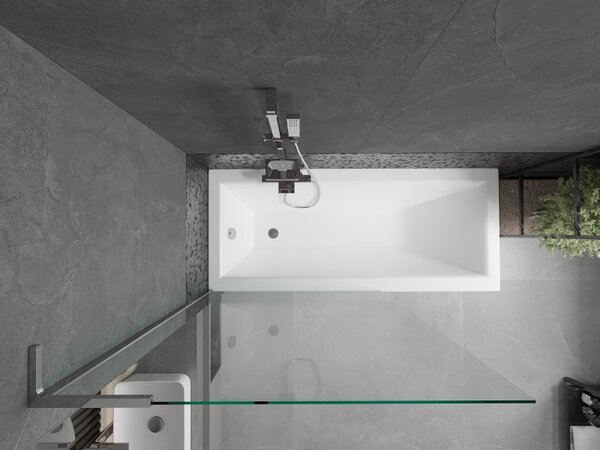 Mexen Next L, paravan de baie cu 1 aripă 100 x 150 cm, sticlă transparentă de 6 mm, profil cromat, 895-100-000-03-00-01