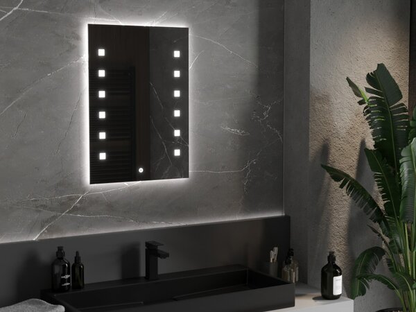 Mexen Ner, oglinda baie LED cu iluminare din spate 50x70 cm, 6000K, anti-aburire, 9809-050-070-611-00