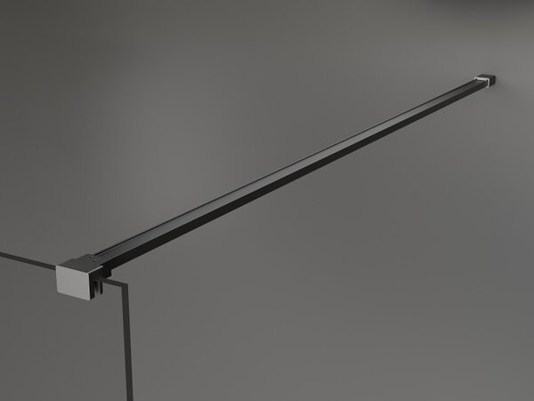 Mexen Kioto, paravan de dus walk-in 70 x 200 cm, 8 mm sticla transparenta model alb, profil grafit, 800-070-101-95-97