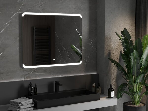 Mexen Nida, oglinda baie LED cu iluminare din spate 100x80 cm, 6000K, anti-aburire, 9806-100-080-611-00
